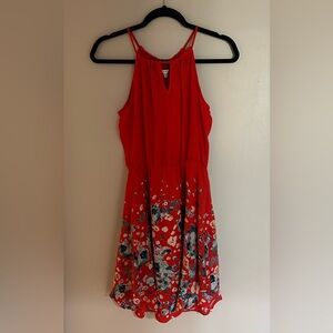Red Floral Collective Concepts dress XS